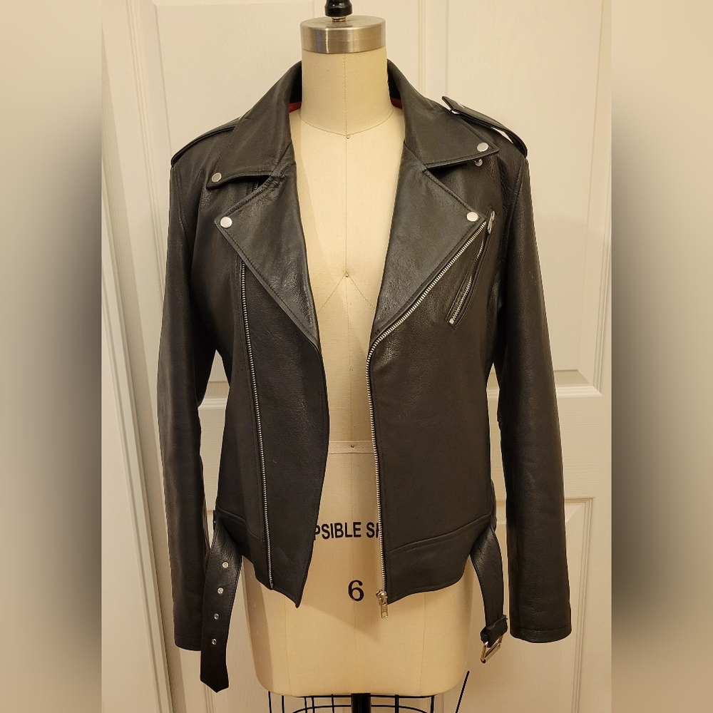 Luis Leather Black Women's Jacket